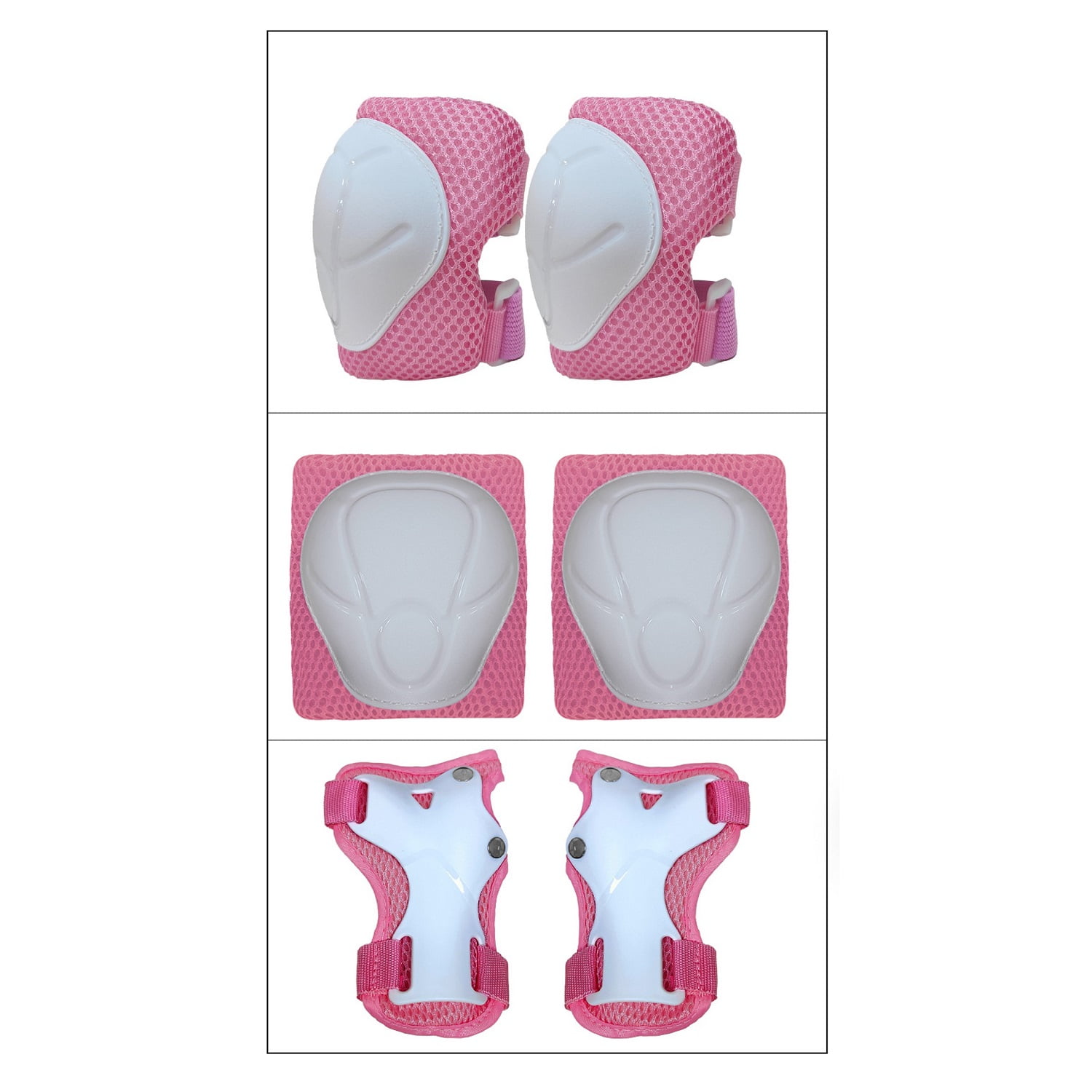 Kanggu - Pack Rodilleras Coderas Y Muñequeras - Rosado