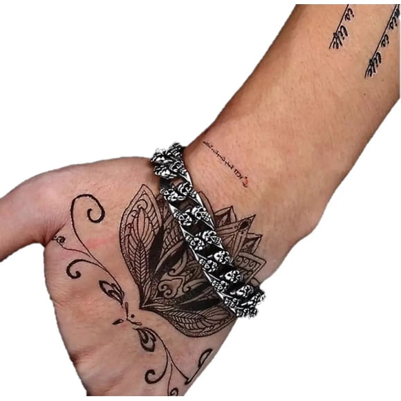 Pulsera Punk Calavera Plateada Acero Royal Madriz