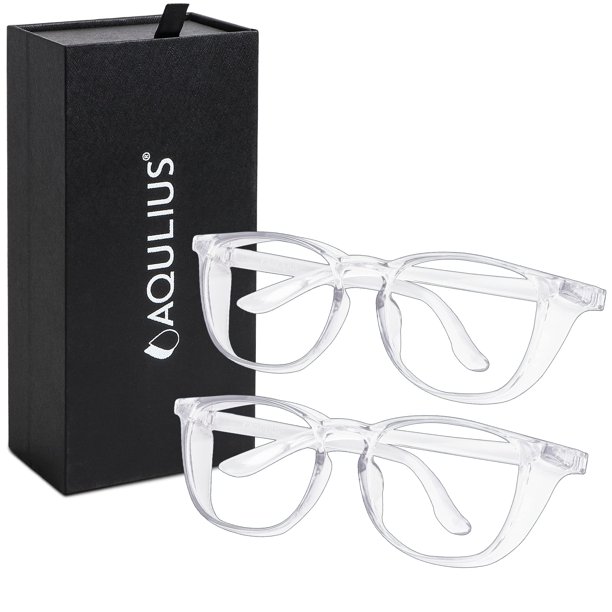 Gafas de seguridad Aqulius, elegantes y resistentes a los arañazos, que bloquean la luz azul