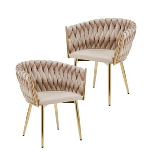 Habita2 Chile - Pack 2 Sitiales Queen Terciopelo - Beige