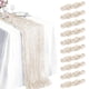 thumbnail image 1 of Caminos de mesa MIYOHS 55 cm x 300 cm Marfil – Juego de 10, 1 of 6