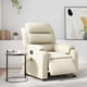 thumbnail image 3 of Sillón Reclinable Eléctrico Con Masaje vidaxl Cuero Sintético Crema, 3 of 3