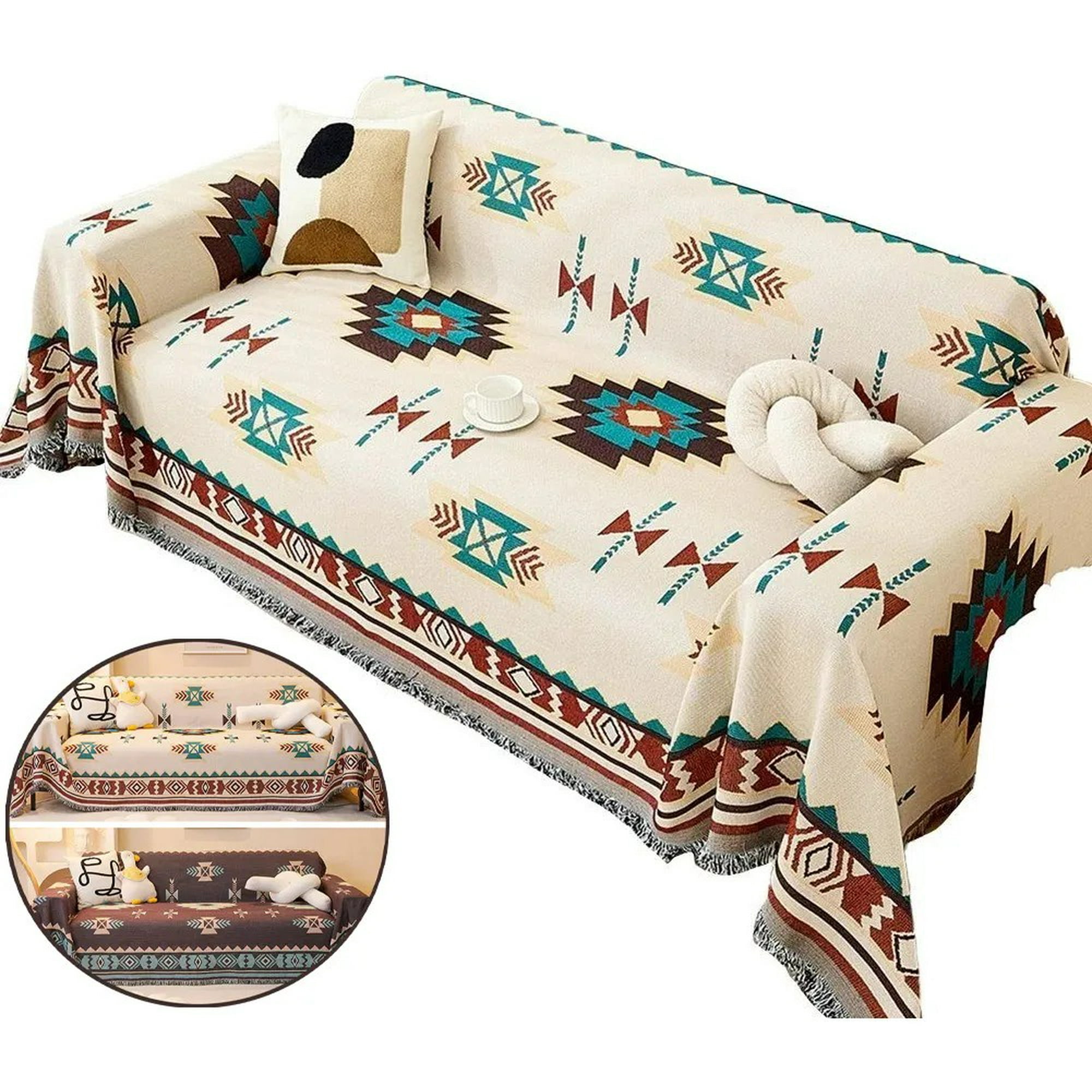 Genérica - Manta Decorativa Tejida Estilo Nordico Para Sofa Sillon Cama 130cm*180cm