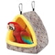 thumbnail image 1 of Pequeña jaula de pájaros cálida de invierno - cama cómoda para pájaros con tablero de soporte, cobertizo de hamaca suspendida proporciona un regalo de cabina oculta para araguas S, 1 of 3