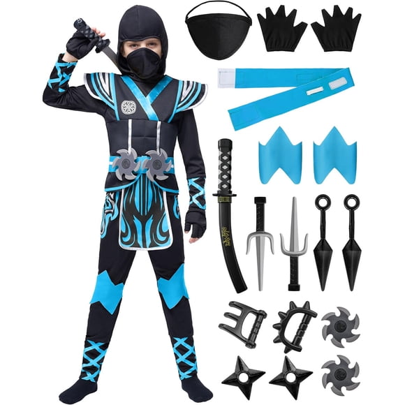 Spooktacular Creations Disfraz de Ninja Azul para Niño