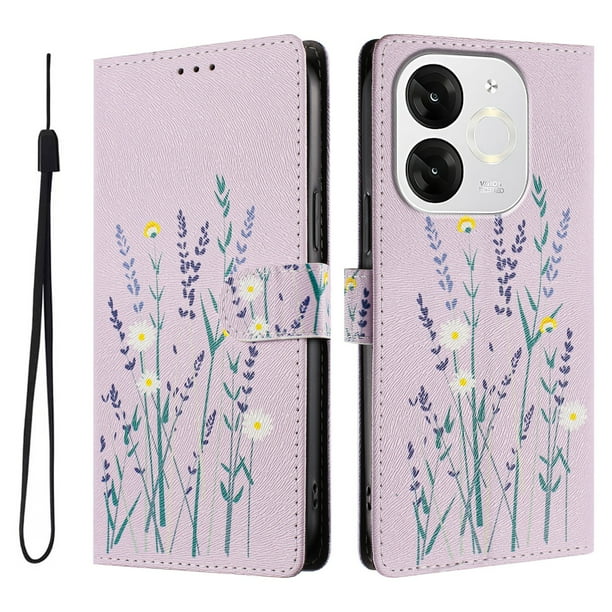 FOXDOCK Funda Tipo Cartera para itel A80 con Soporte y Correa – Diseño de Patrones Lindos