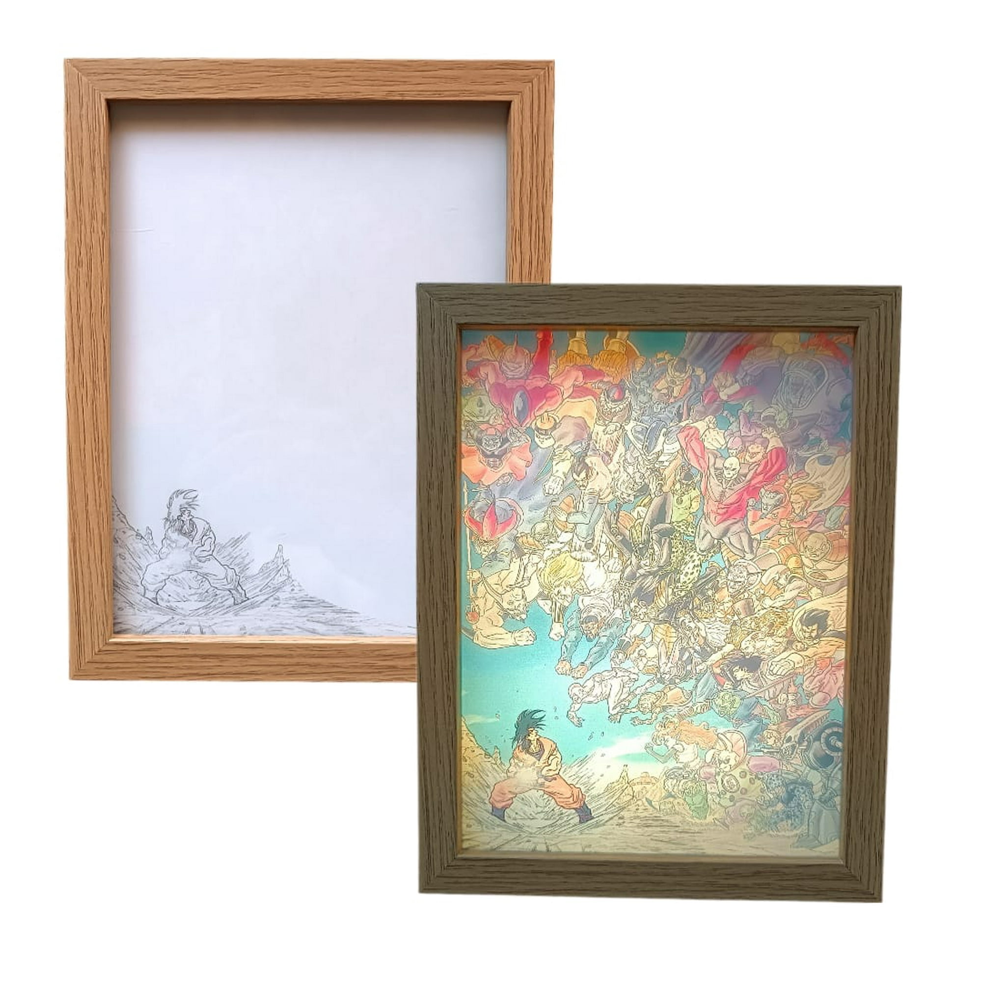 Lelumania - Cuadro Led De Dragon Ball 23x18cm