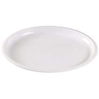 Plato Para Pavos Yanco Rm-3022 Rome De Melamina, 22 Cm X 18 Cm, Color Blanco