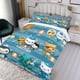 thumbnail image 3 of Octonautas Conjunto de sábanas temático, trío de piezas, cómodo y amigable con la piel, diseño único, regalo de decoración para el hogar para familiares, amigos y fans, 90 cm * 190 cm, 3 of 6