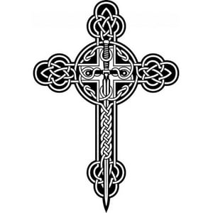 Rienda Libre Graphics - Decomural Celtic Cross Christianity Ws-18385