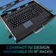 thumbnail image 2 of Teclado táctil USB para montaje en rack Adesso AKB-425UB - Negro, 2 of 9