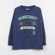 thumbnail image 1 of Polera Manga Larga Niño Adventure Ender Man Azul Minecraft, 1 of 3