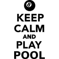 Rienda Libre Graphics - Decomural Keep Calm Play Pool Ws-50400