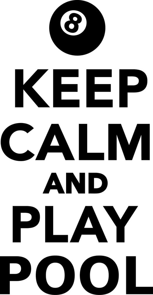 Rienda Libre Graphics - Decomural Keep Calm Play Pool Ws-50400