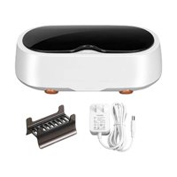 Bothyi - Limpiador Ultrasónico Eléctrico Limpieza De Gafas Para Collar Adaptador De Ee. Uu. Blanco