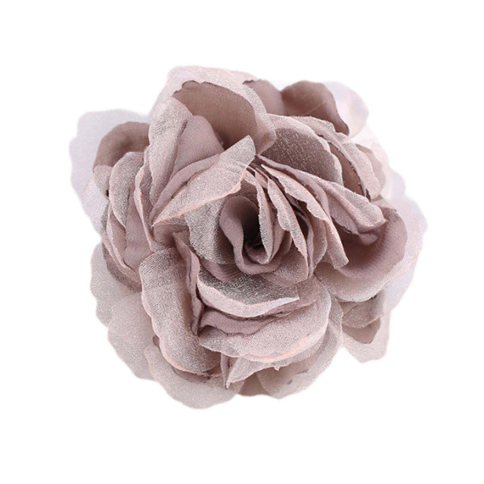 Magideal - Broche De Flores De Tela De Seda, Prendedor De Solapa Para Camisa, Ramillete De Tela Para Baile, Vestido De Boda Colorante Para Pasta De Frijoles