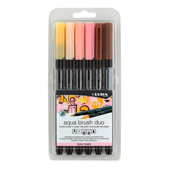 Lyra Aqua Brush Duo - Set 6 Tonos Piel