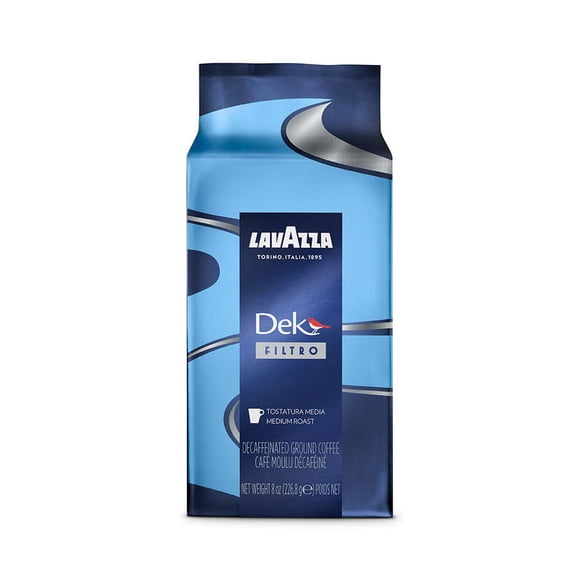 Café Lavazza Dek Filtro, tostado medio, 226 g, paquete de 20