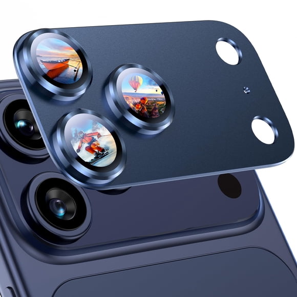 Protector de lente de cámara Uyiton para iPhone 17 Pro Max, metal y cristal