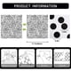 thumbnail image 3 of Papel tapiz Qianglive 45x762 cm con lunares blanco y negro, 3 of 9