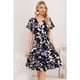 thumbnail image 2 of Vestido Corto Mujer Cruzado Manga Corta Estampado 3367, 2 of 3