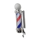 thumbnail image 1 of Lámpara LED de poste de barbero, lámpara de pared giratoria para peluquería, lámpara de pared impermeable con rayas de bolas para peluquería de fiesta estilo B, 1 of 5