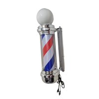 Magideal - Lámpara Led De Poste De Barbero, Lámpara De Pared Giratoria Para Peluquería, Lámpara De Pared Impermeable Con Rayas De Bolas Para Peluquería De Fiesta Estilo B