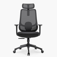 Form Office - Silla Oficina Bolt Negro Con Cabecero