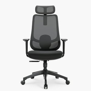 Form Office - Silla Oficina Bolt Negro Con Cabecero