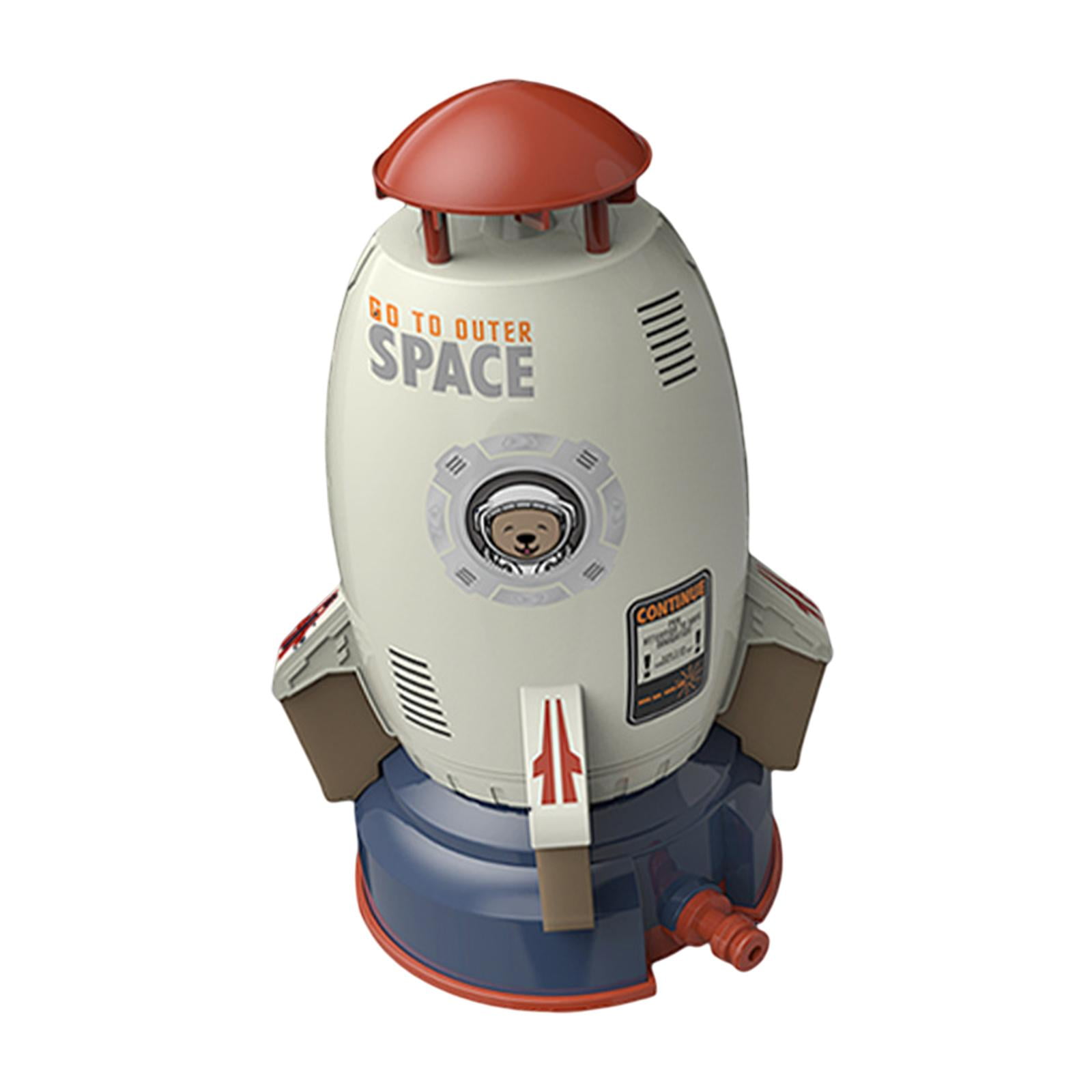 Bothyi - Water Spray Toy Space Rocket Shaped Yard Juegos De Agua Para Niños Niños Niñas Tubos Blancos De 5 M