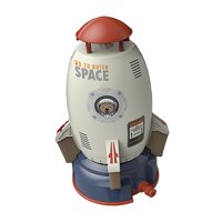 Bothyi - Water Spray Toy Space Rocket Shaped Yard Juegos De Agua Para Niños Niños Niñas Tubos Blancos De 5 M