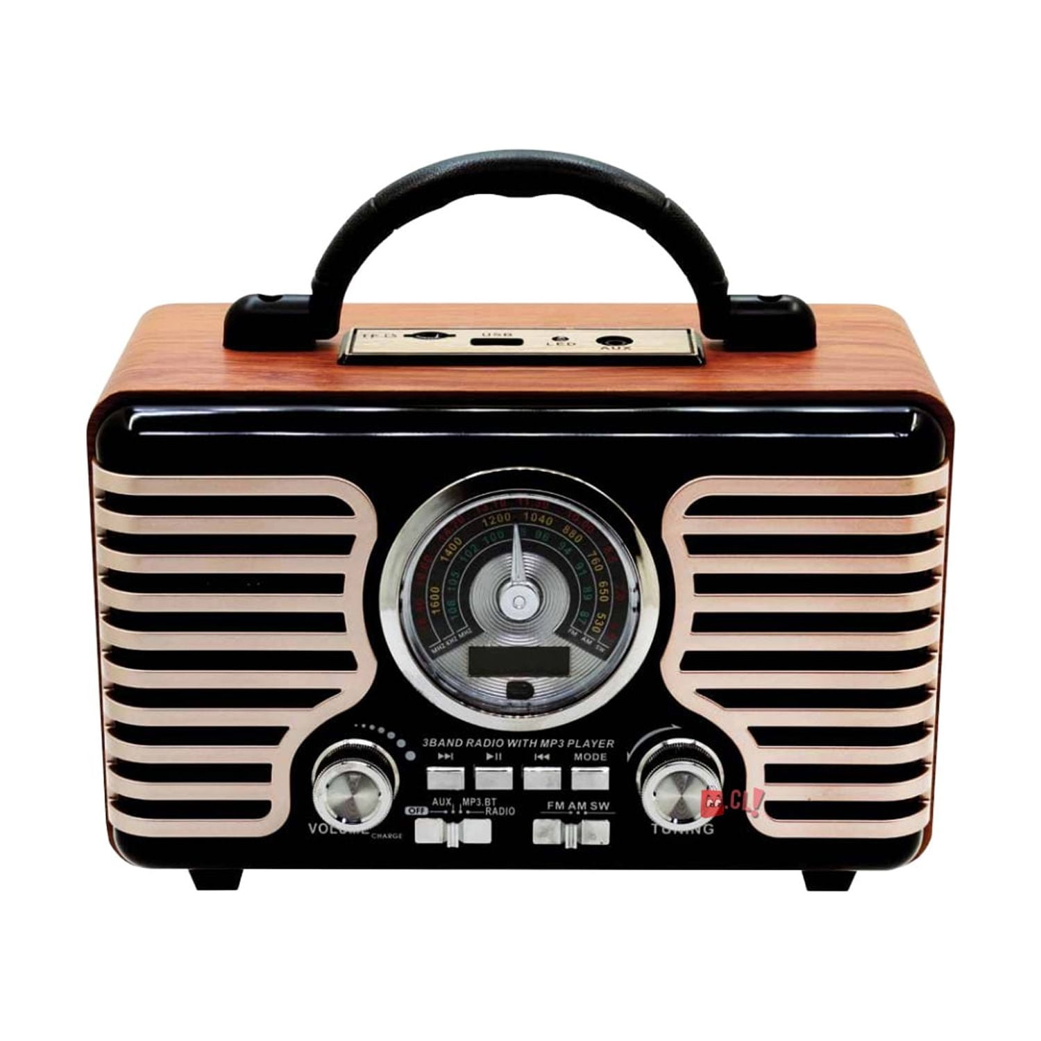Audiopro Studio - Radio Retro Bluetooth Portátil 10w Back To Retro - Ps