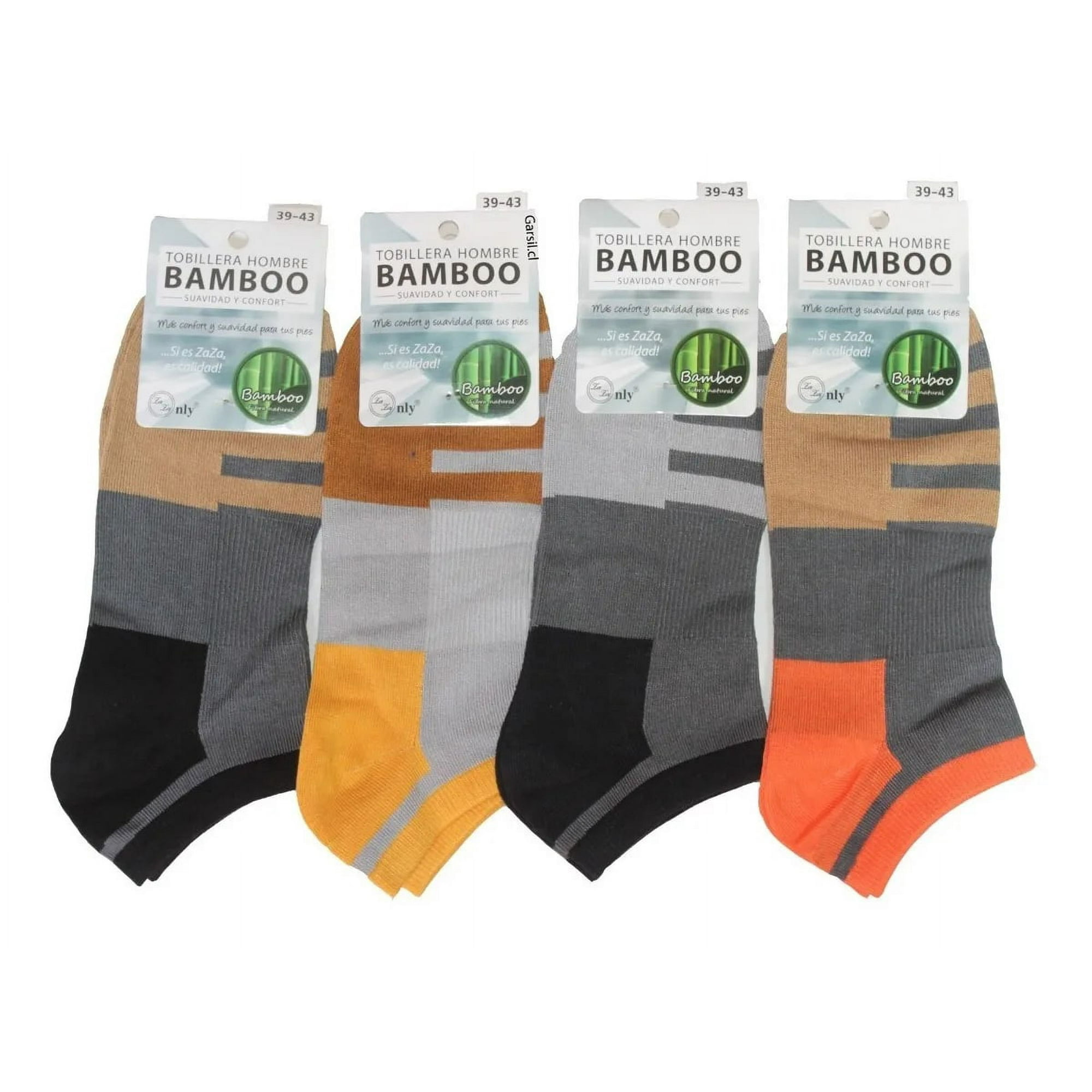 Onlyzaza - Tobilleras De Fibra De Bambu Para Hombre - Calcetas Cortas - Docena.