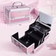 thumbnail image 4 of Organizador De Cosméticos Makeup Train Case Con Espejo Color Rosa, 4 of 7