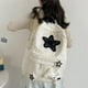 thumbnail image 3 of Y2K Girls Star Pattern Laptop Backpack Teen Student Large Capacity School Bookbag Corduroy Rucksack Double Strap Shoulder Bag, 3 of 3