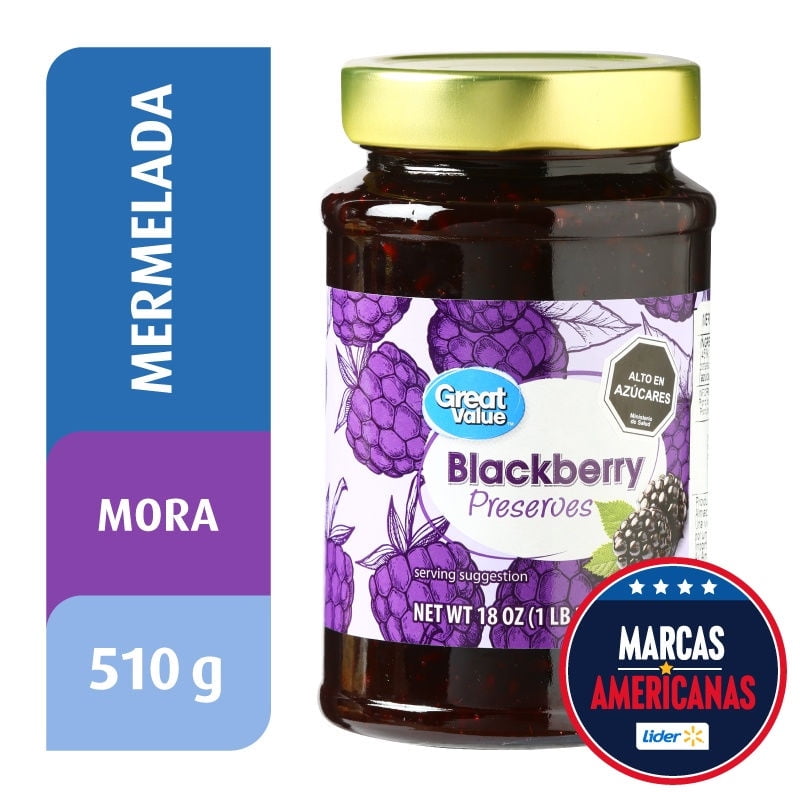 Mermelada De Mora 510 g Great Value