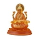 thumbnail image 1 of Hindú Saraswati Sentado En Figuras De Loto Escultura India Para Escritorio Naranja, 1 of 3