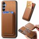 thumbnail image 4 of Funda de Cuero Magnética con Tarjetero para Samsung Galaxy A16 Cubierta Delgada Marrón, 4 of 5