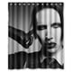 thumbnail image 1 of Cortina de ducha de Marilyn Manson College of the Wind, juego de cortinas de baño con ganchos, tamaño 60 x 72 pulgadas, 1 of 3