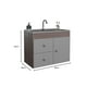 thumbnail image 4 of Mueble Organizador 1 Puerta 2 Cajones + Organizador De Baño Wc 9007Sb-9006B Café Smoke - Blanco, 4 of 6