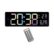 thumbnail image 1 of Reloj De Pared Digital Dst Con Pantalla De Temperatura Para El Hogar, Mesita De Noche, Sala De Estar, Colorido, 1 of 5