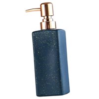 Bothyi - Dispensador De Loción Líquida, Botella Con Bomba De Lujo Para Cocina, Accesorios De Baño, Estampado Azul Punteado