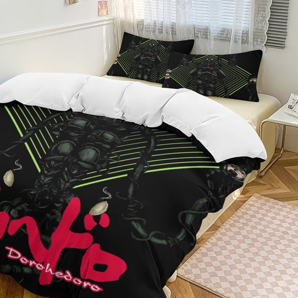 Dorohedoro Anime Home Bed 3-piece Set Classic Japanese Anime Polyester Wash Student Dormitory Set