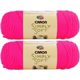 thumbnail image 1 of Pack de 2 ovillos Caron Simply Soft sólido color rosa neón 340,2 g / 576 m, 1 of 1