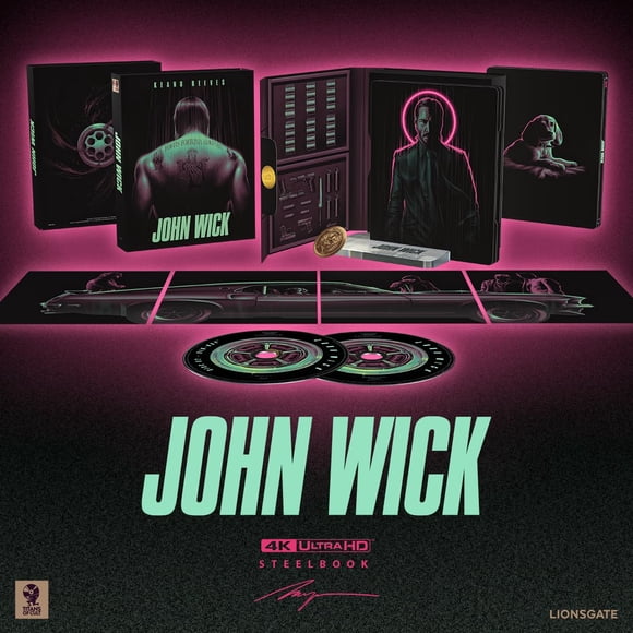 Película Lionsgate John Wick Titans of Cult Edición Steelbook 4K