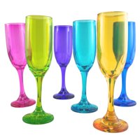 Disparo - Set 6 Copas Champagne Rioja Full Color 183Ml Para Celebracion