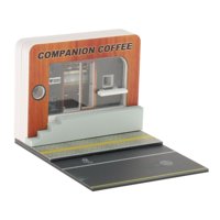 Bothyi - 1/64 Paisaje Diorama Estacionamiento Diorama Paisaje Exhibición Para Coche Modelo 1/64 Café