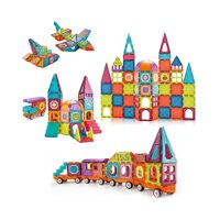 Total E-Commerce - Juguete Construccion Castillo Bloques Magneticos 77 Piezas Colores
