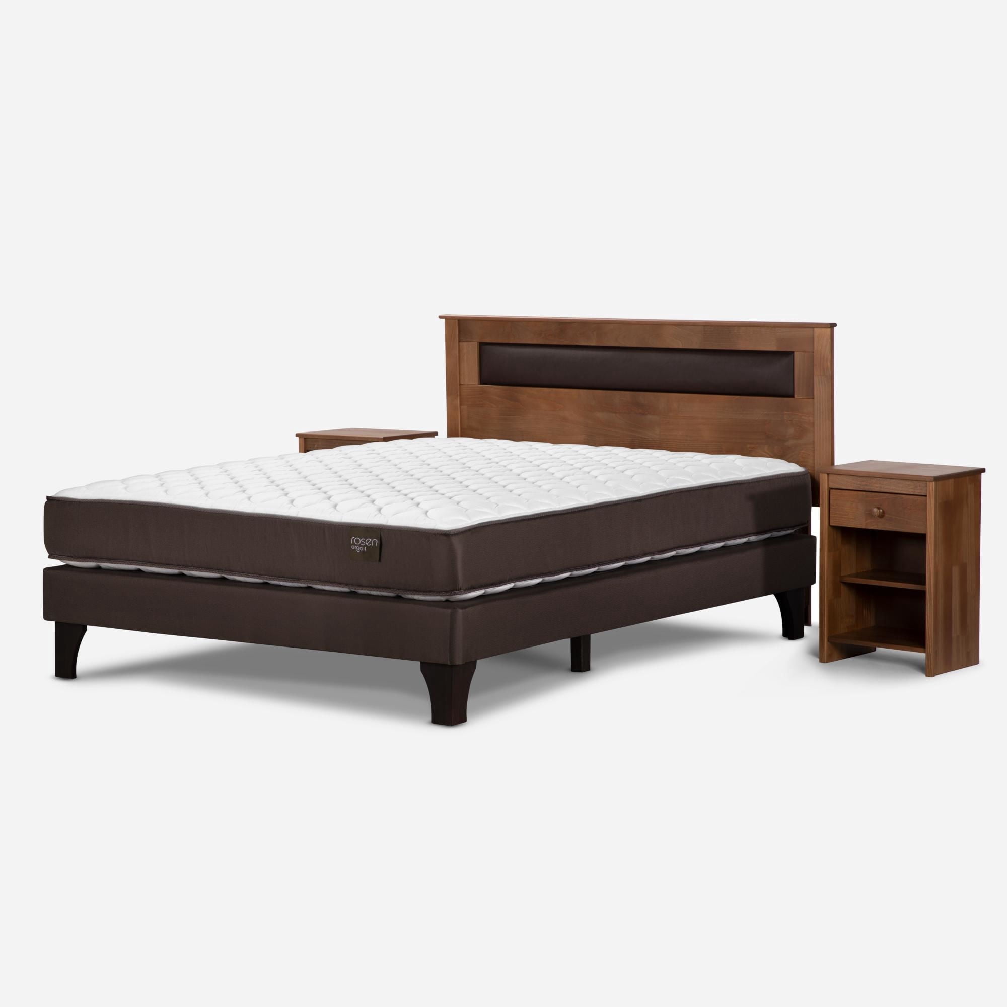Cama Europea New Ergo T Combo Ferrara 2 Plazas