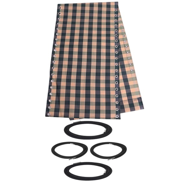 Tela de repuesto para sillón reclinable, tela de repuesto , silla de gravedad, malla de repuesto para sillón reclinable para interiores , Tela escocesa + cu Tela escocesa verde + cuerda